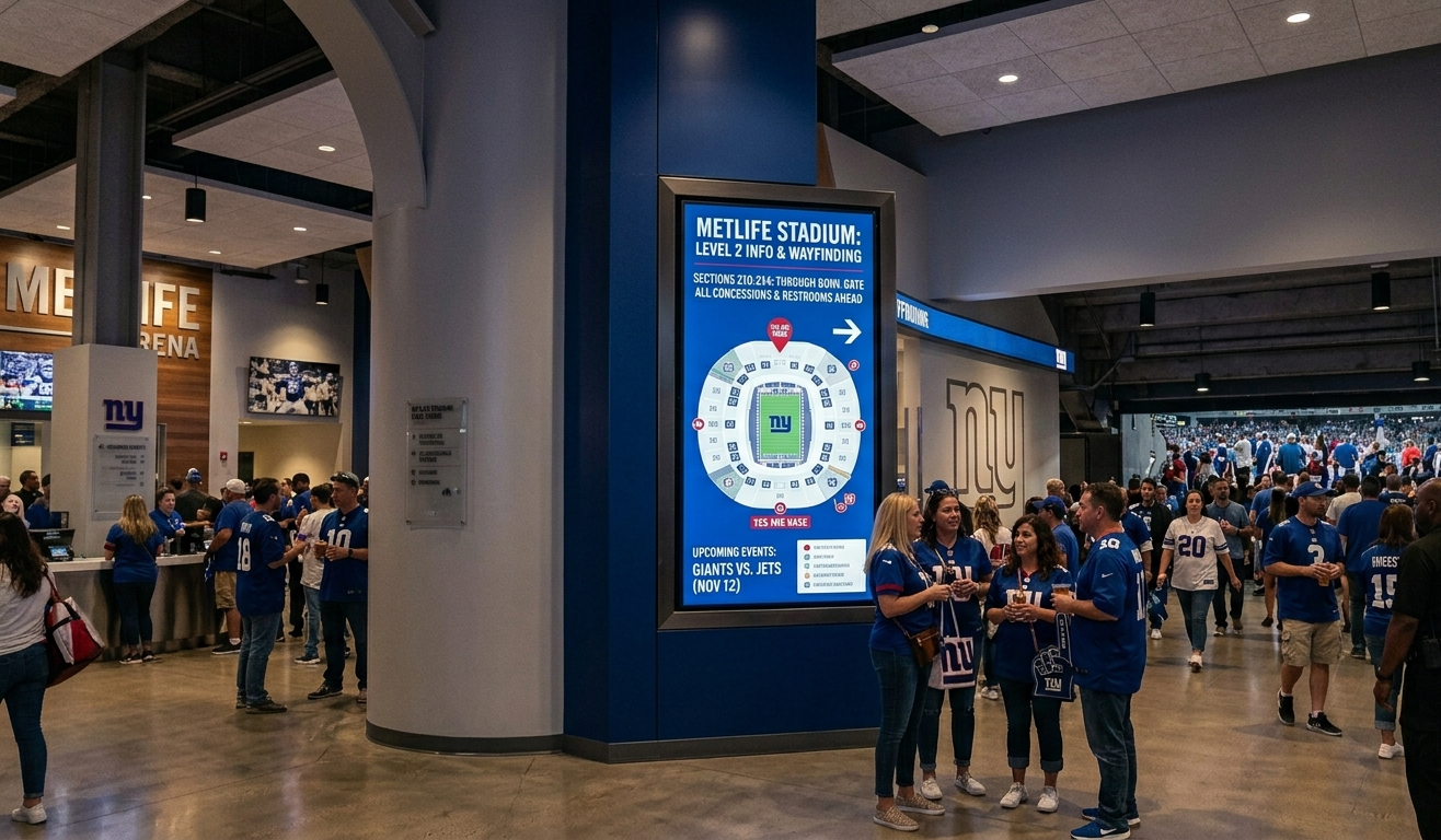 5 Best Digital Signage Software Companies for Stadium 3 merchandise promotion and upselling