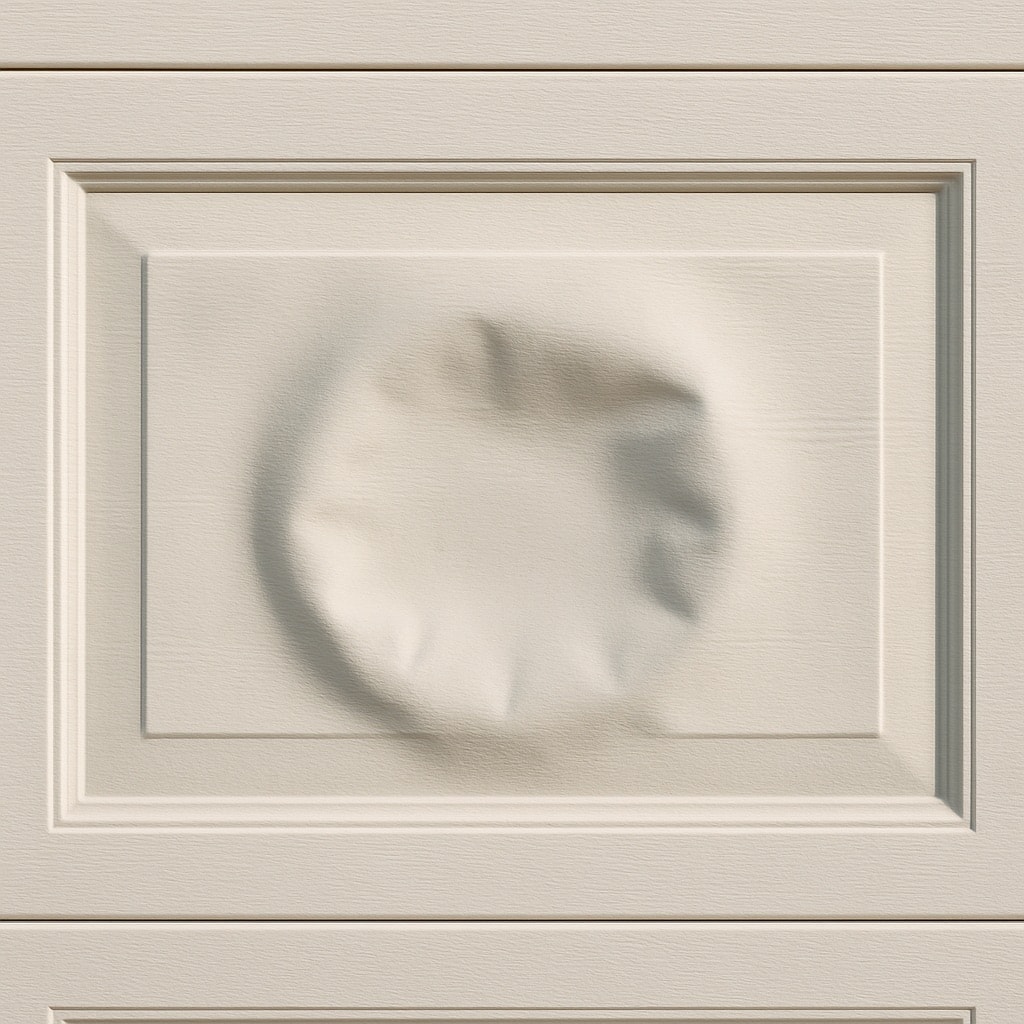Garage door panel Basketball Dent