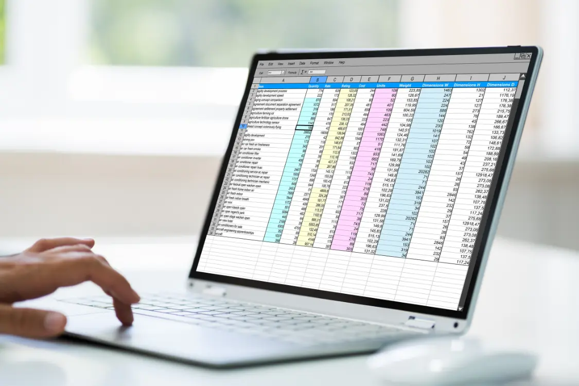 Outdated buyer list with unqualified and inactive contacts showing ineffective broker outreach