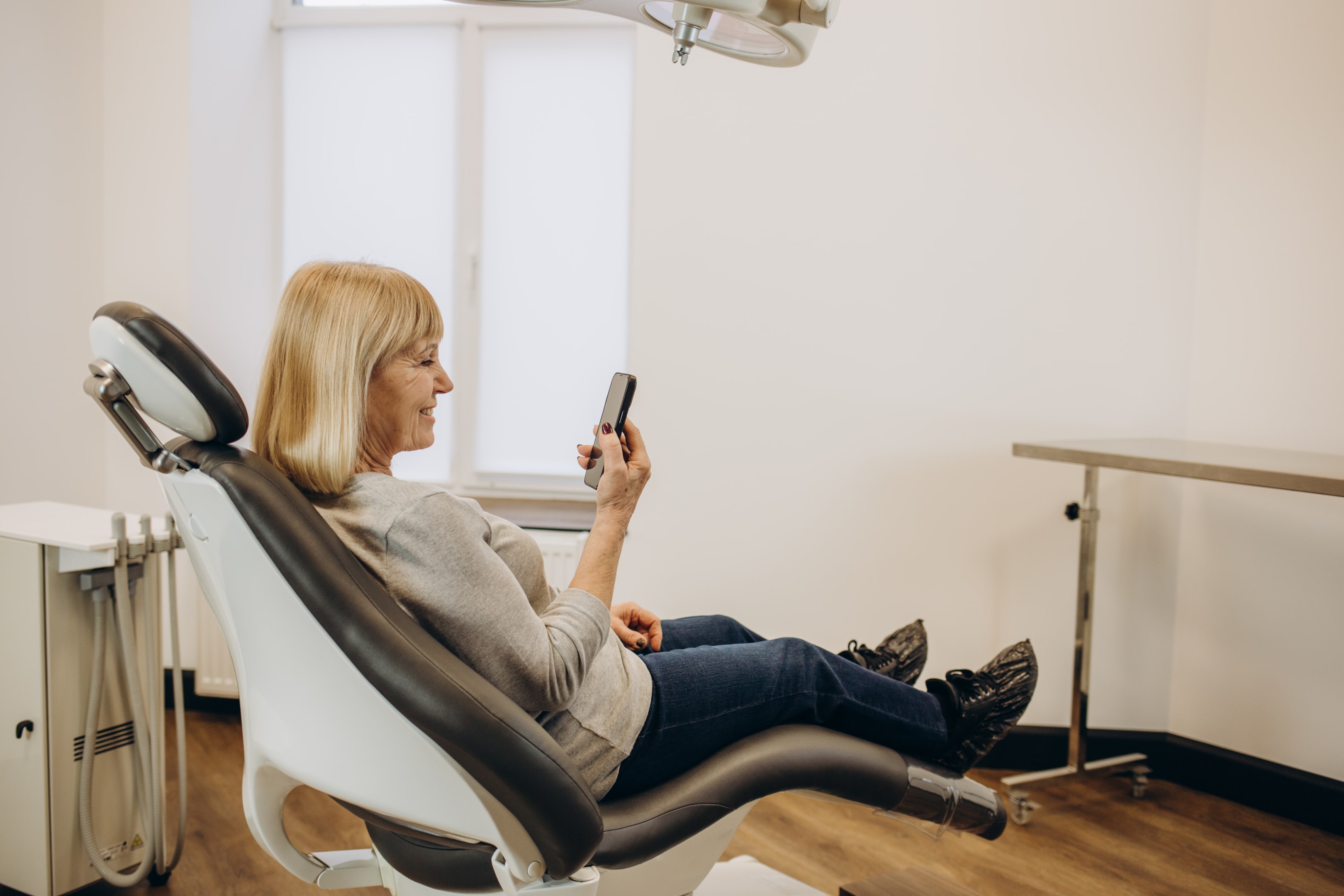 Woman preparing to get jaw surgery