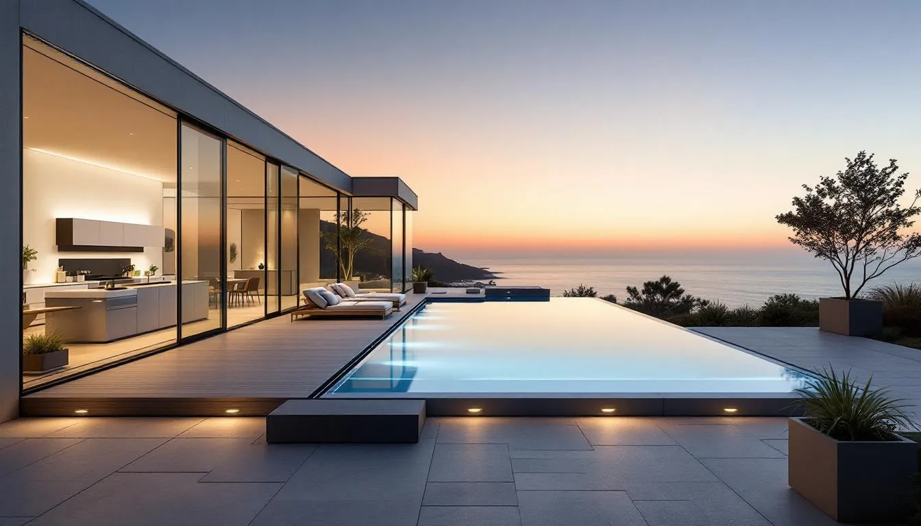 Popular outdoor audio solutions installed in a beautiful Malibu backyard.