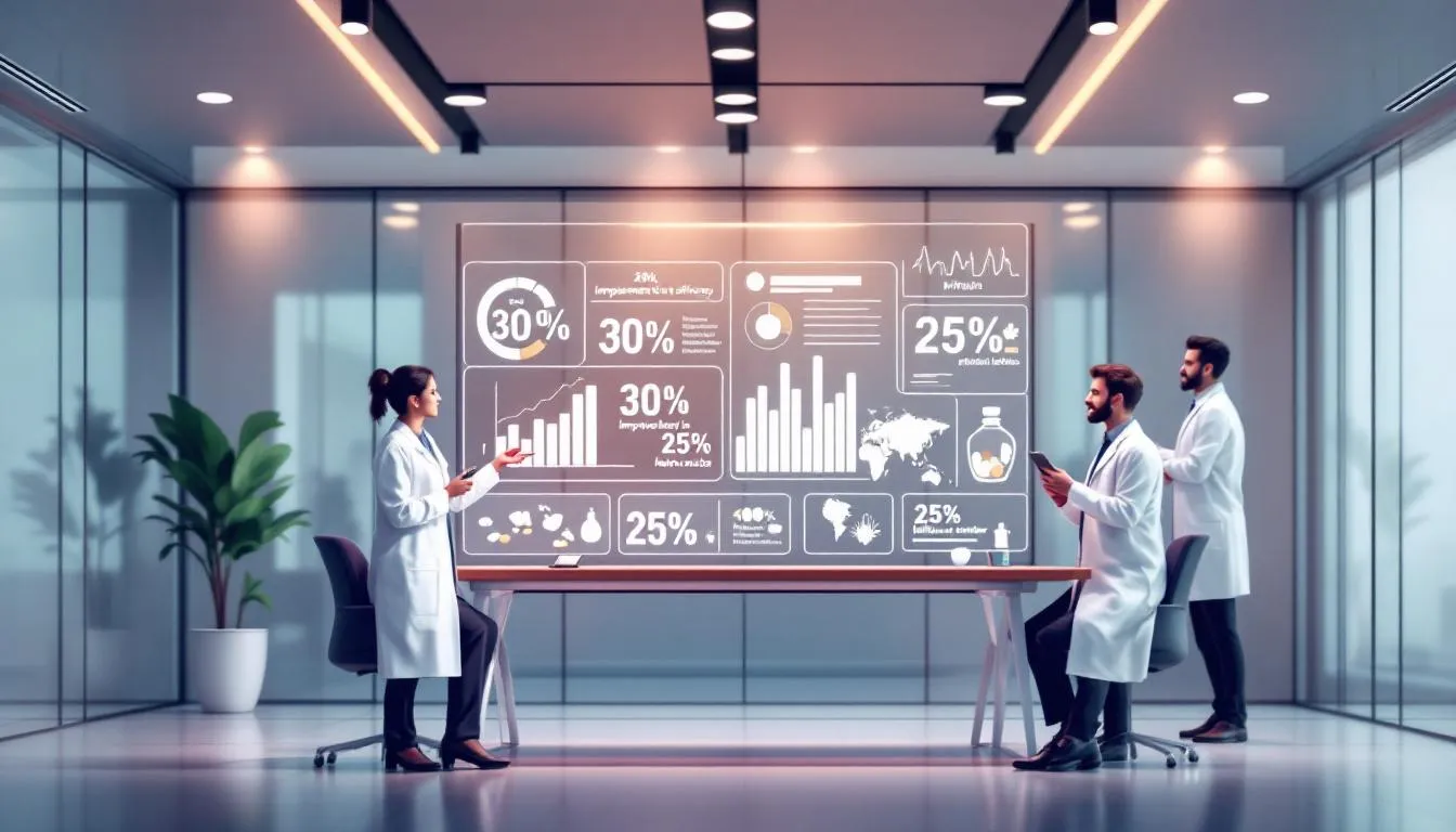 Research findings on dietary supplements being discussed in a scientific setting.