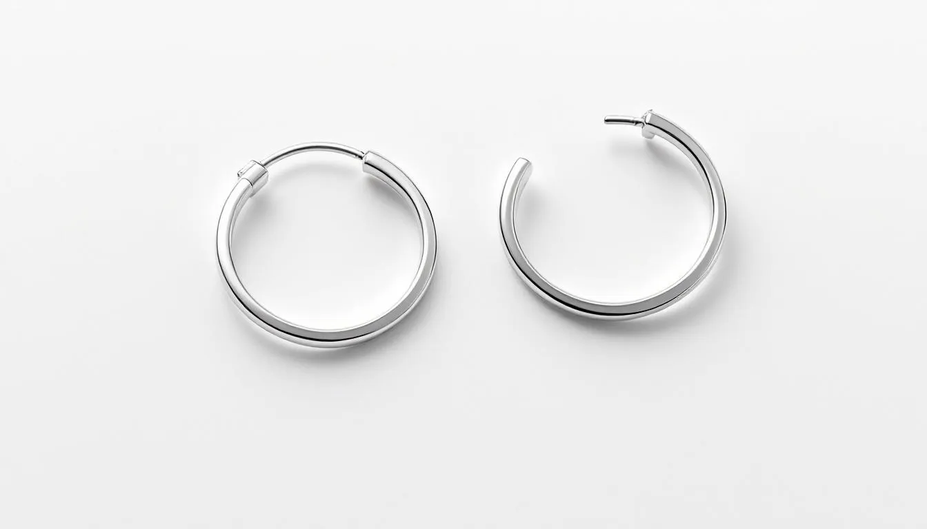 Perfect pairs of silver earrings for piercings.