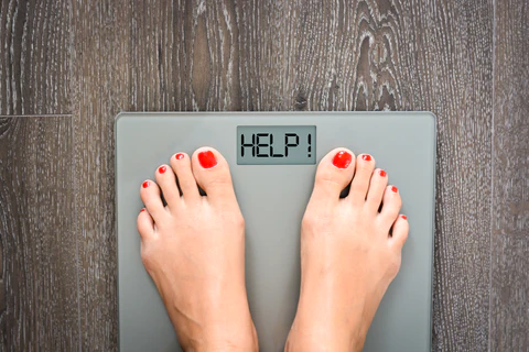 Una representación visual de cómo actúa la semaglutida para bajar de peso en personas no diabéticas para promover la pérdida de peso.