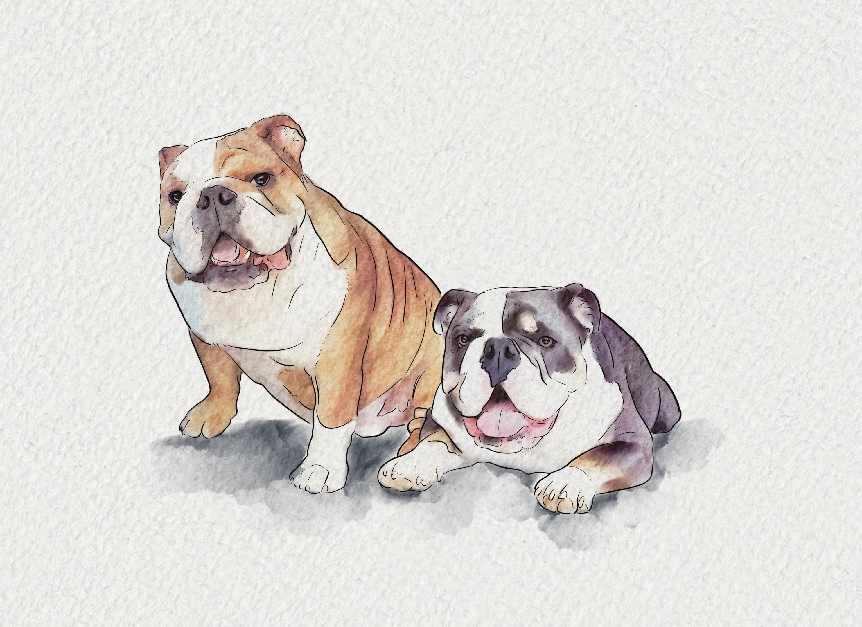 A captivating oil painting of a dog, showcasing its playful nature.
