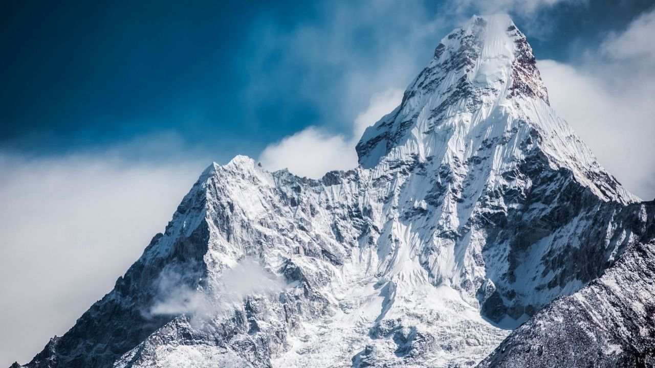 Mountain, storm, Nepal 