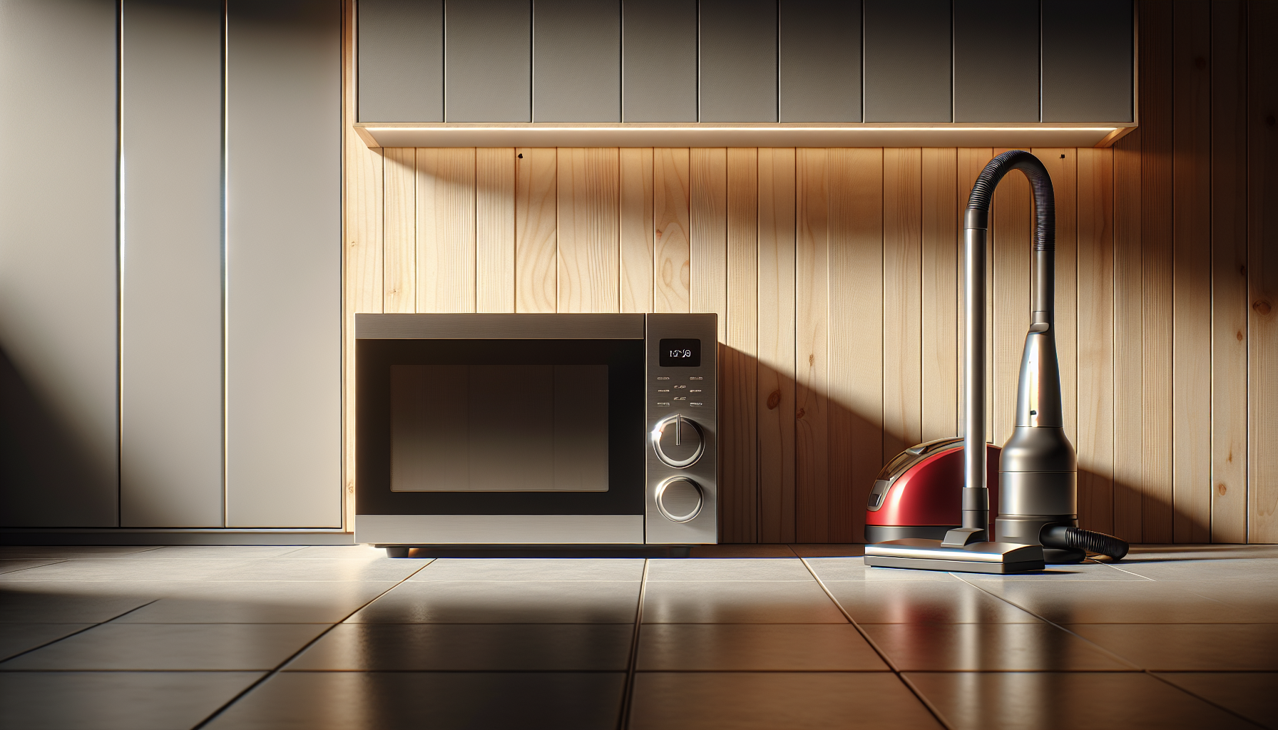 Moderne Küchenmaschine und Staubsauger als Haushaltsgeräte-Schnäppchen
