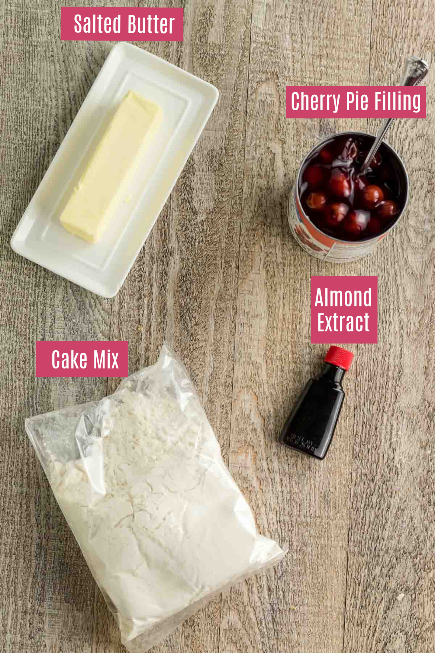 ingredients for cherry dump cake recipe