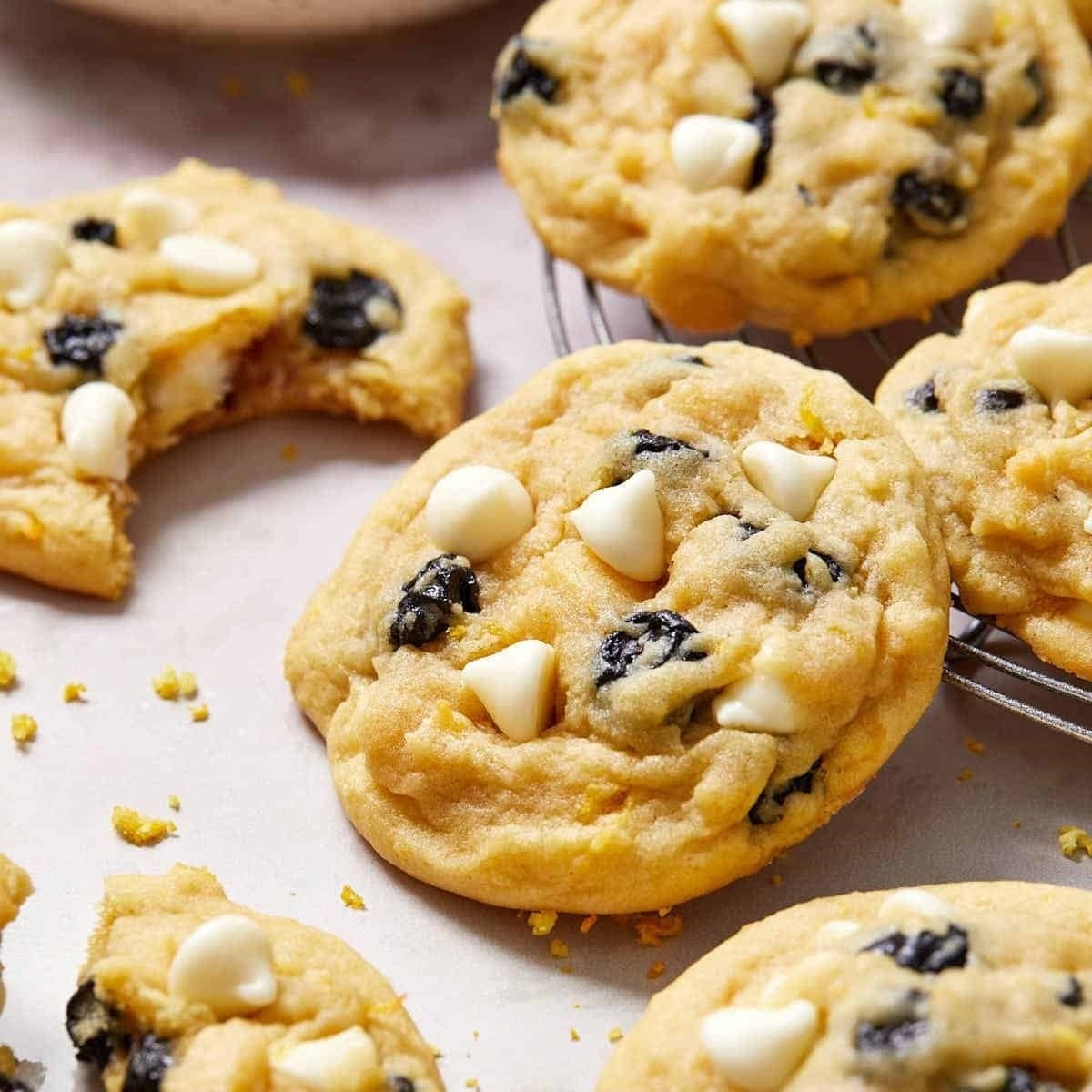 Dessert Ideas For Family Dinner, Blueberry Lemon Cookies 