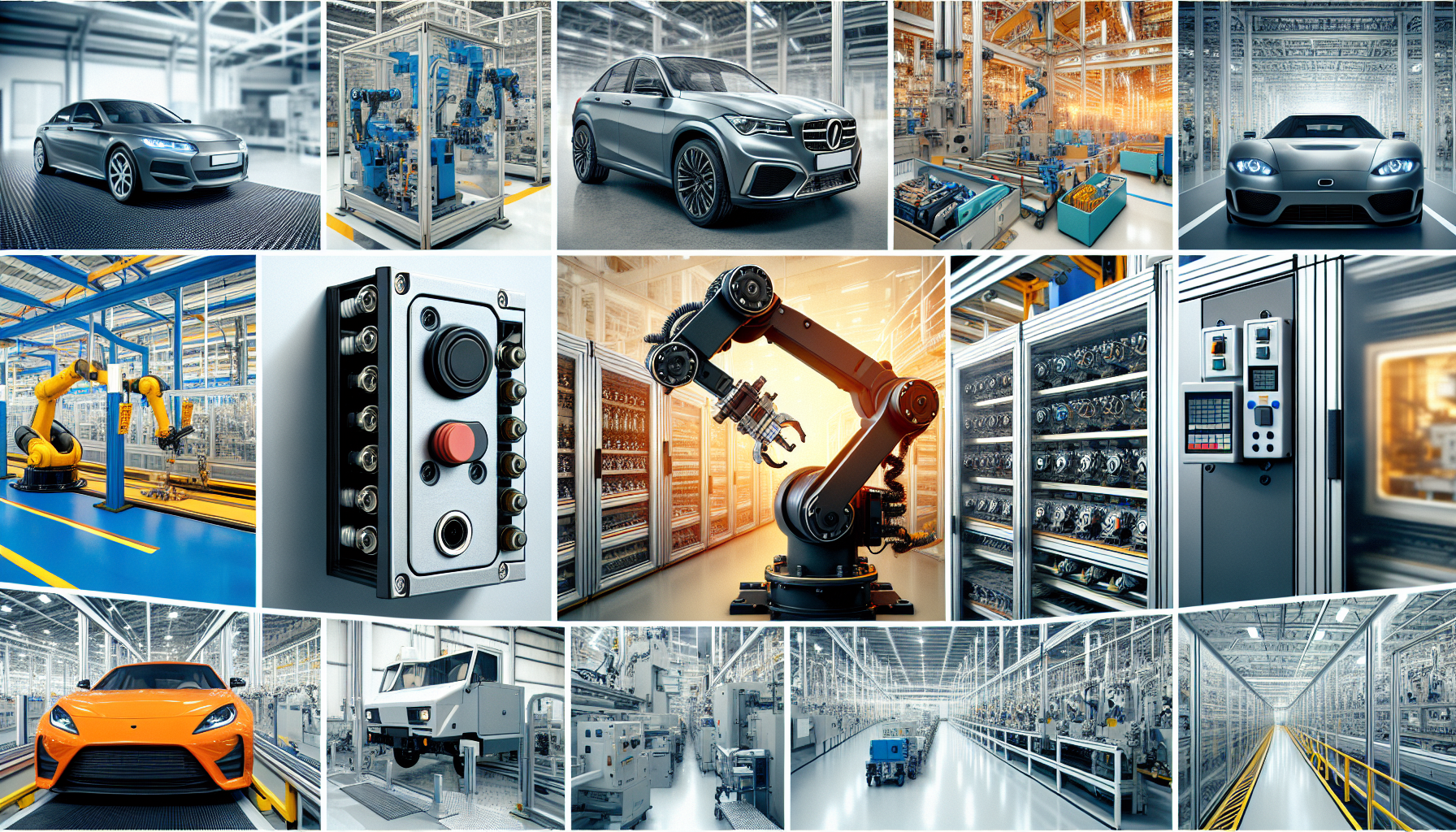 Omron switches integrated within industrial equipment and machinery