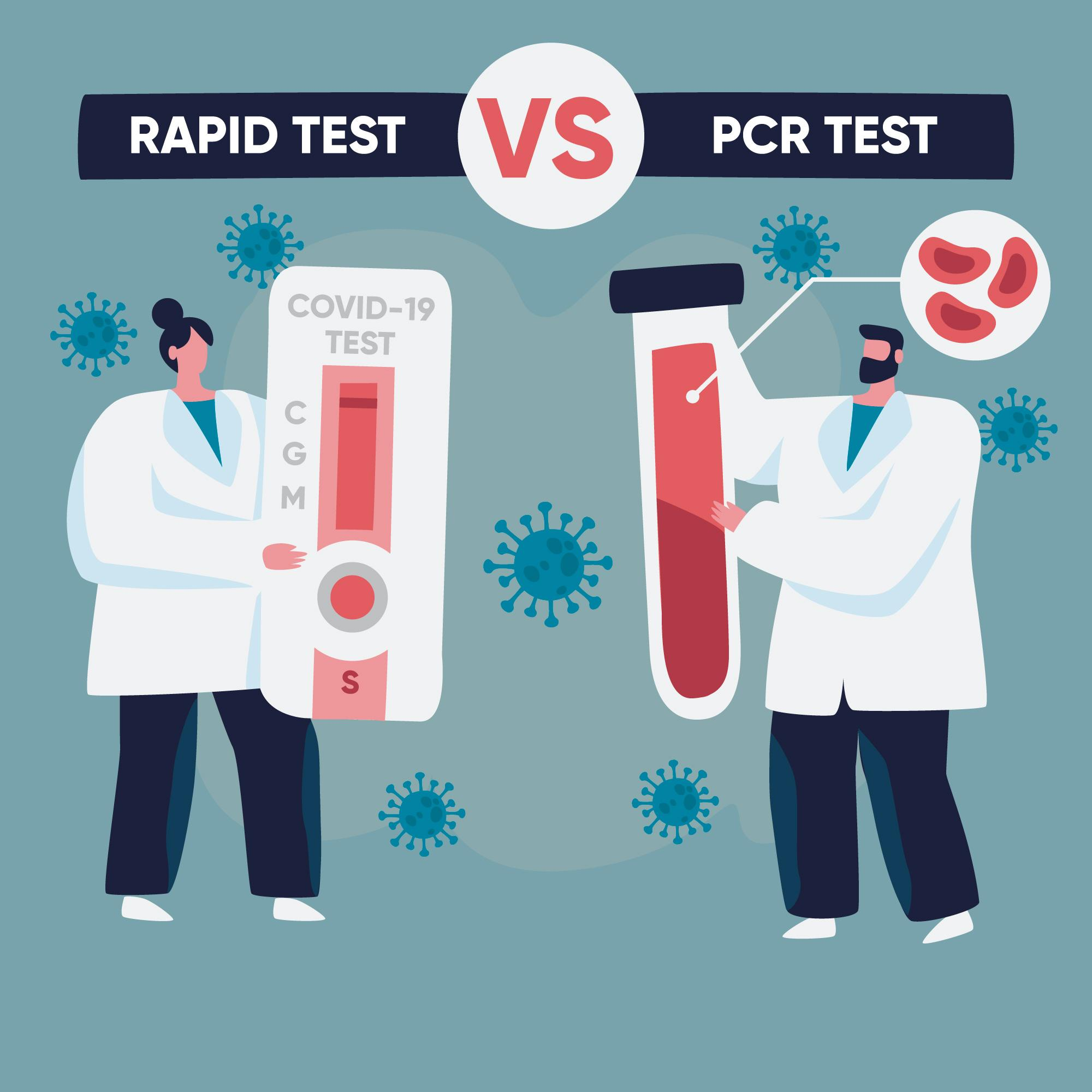 Both PCR and rapid tests have their pros and cons.