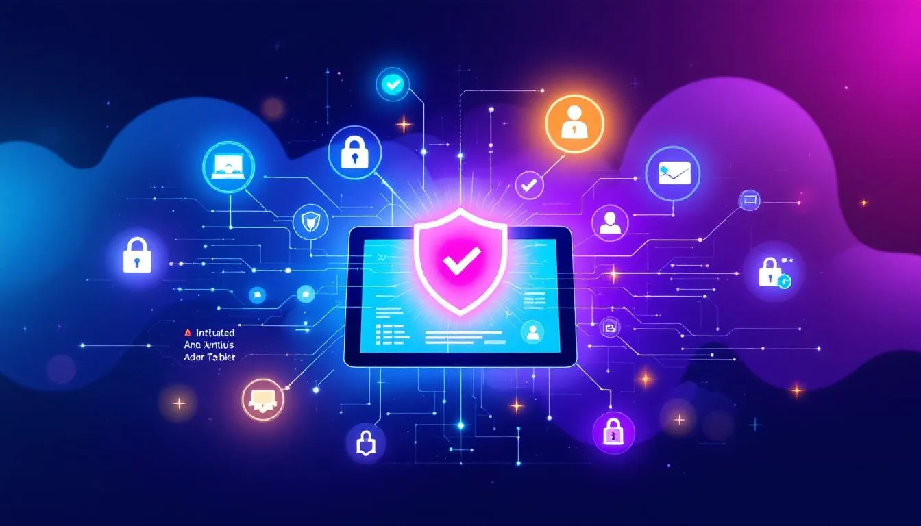 Utilisation d'antivirus et de logiciels de sécurité pour la protection des tablettes.