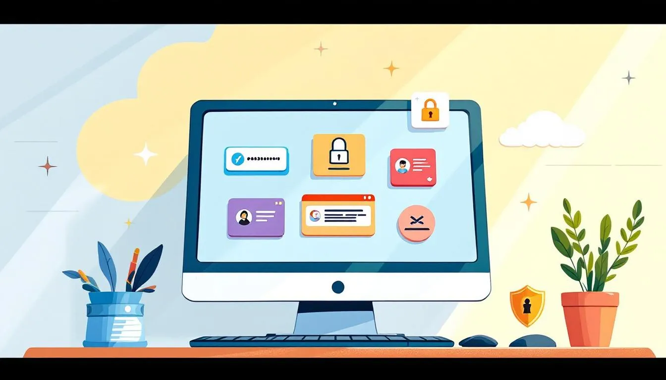 A collection of free identity theft protection tools displayed on a computer screen.