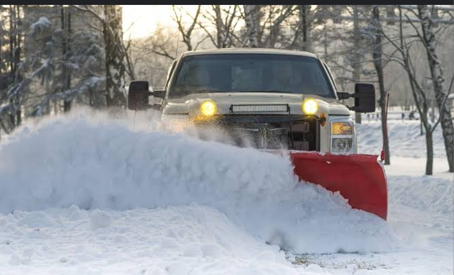Snow Removal Flyers Shared Engaged Commercial snow removal pickup truck
