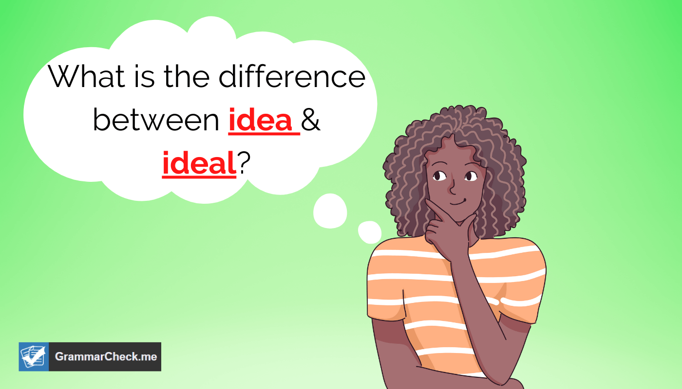 woman thinking about the difference between idea vs ideal