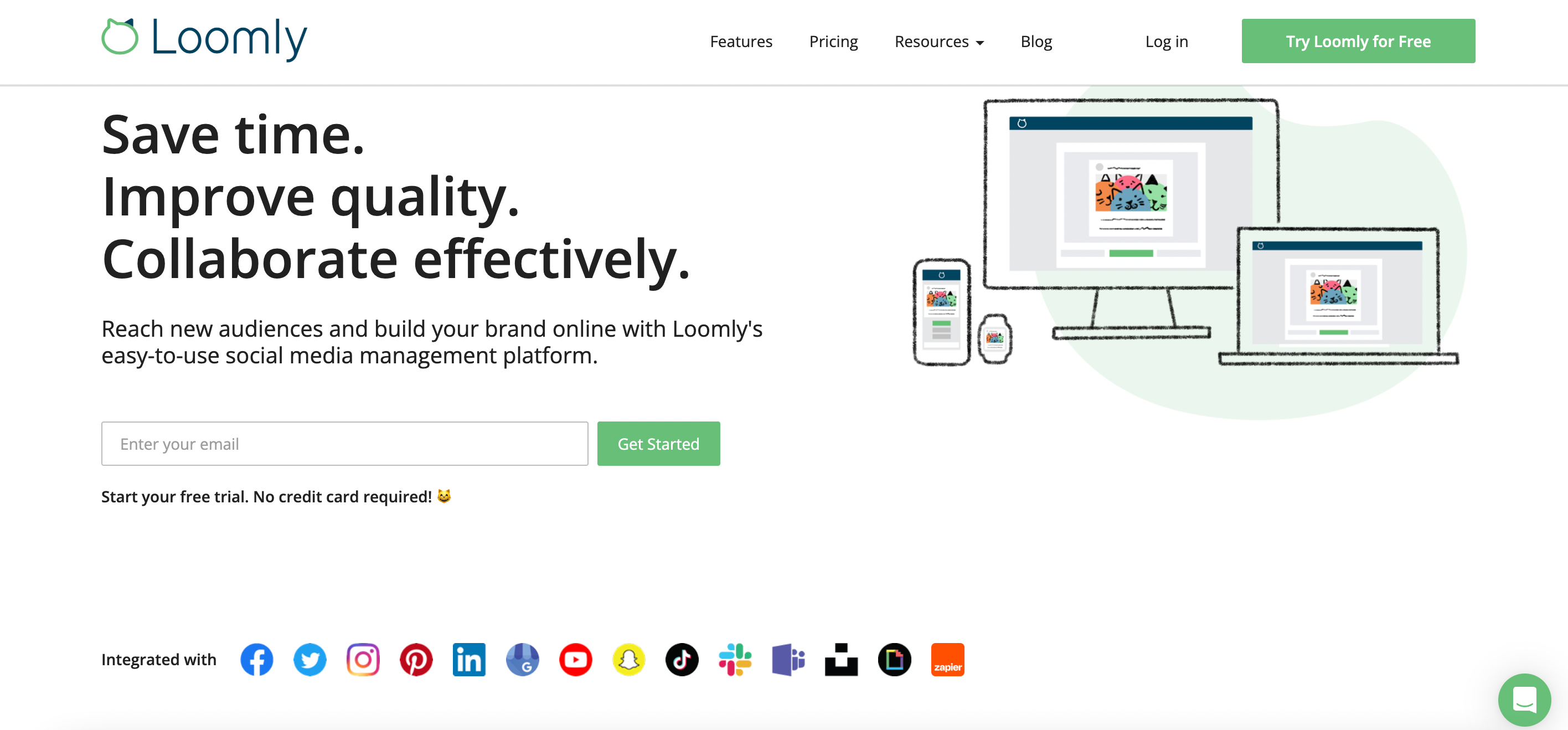 Loomly let's you to collaborate freely on many platforms.