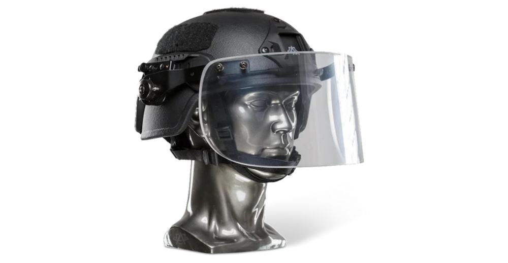 Atomic Defense Ballistic Helmet with Bulletproof Visor | NIJ Level IIIA+