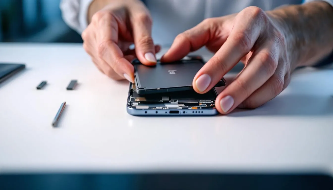 Wymiana baterii w iPhonie 14 Pro Max.