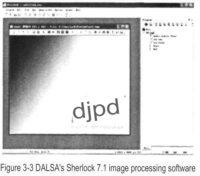DALSA’s Sherlock 7.1 image processing steps software