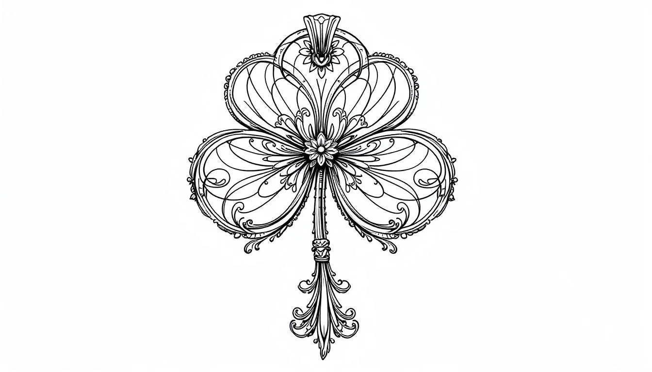 Description du pendentif trèfle, un bijou élégant et symbolique.