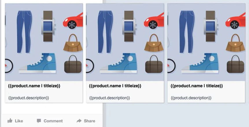 These ads pair your Meta pixel data and your Facebook product catalog, so visitors to your website are shown products they looked at or added to their cart.