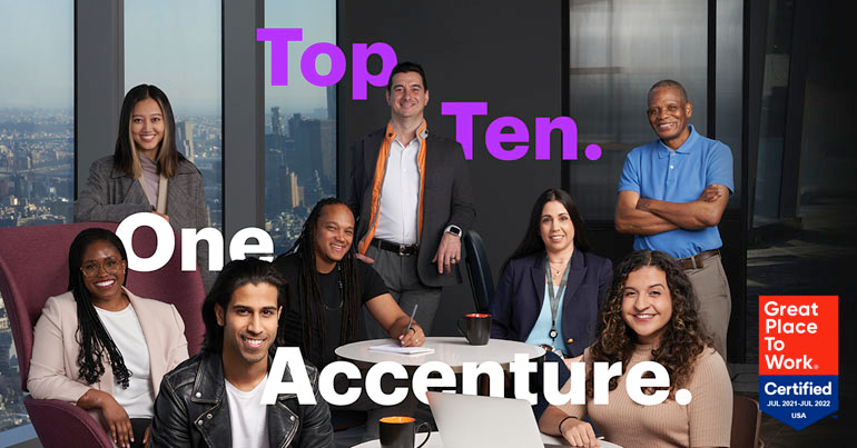 Employees are encouraged to be their best selves at Accenture