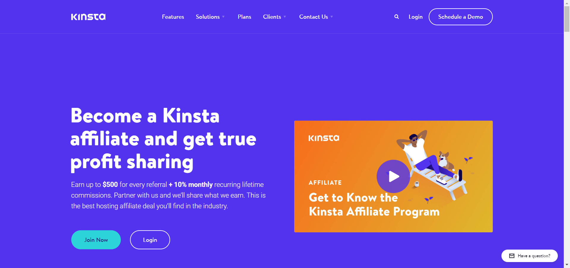 Kinsta Affiliate Program