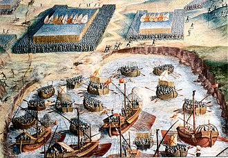 An image depicting the battle of Tericeira, Azores