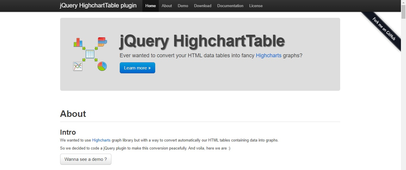 HighchartTable open source JavaScript chart library