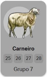 carneiro no jogo do bicho