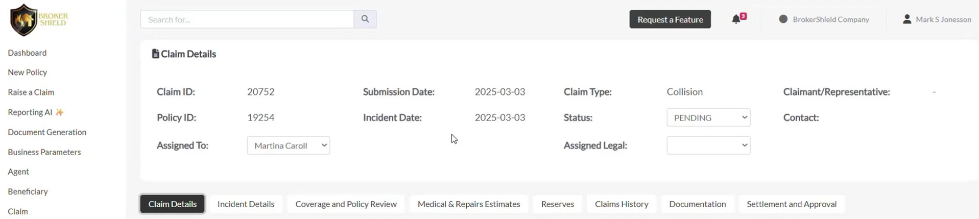 claims data