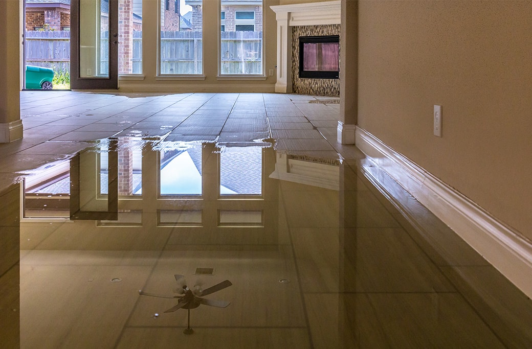 A visual representation of water damage remediation services in Winston Salem, showcasing a team at work.