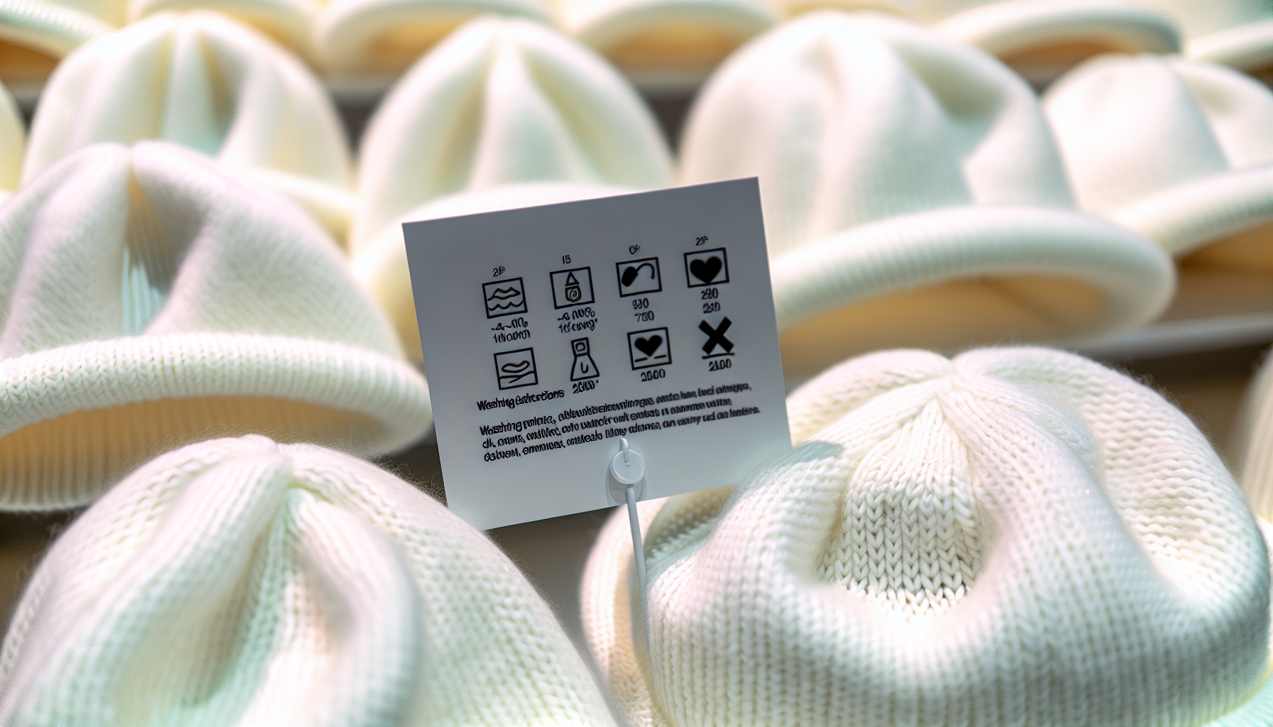 Variety of white hats made from different materials