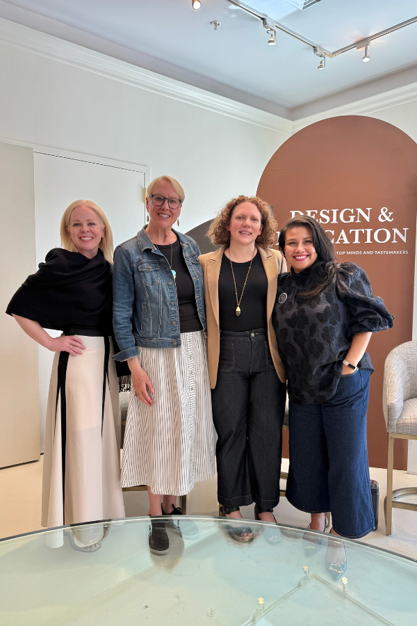 DesignDash co-founders Laura Umansky and Melissa Grove with other presenters at High Point Market in April 2025
