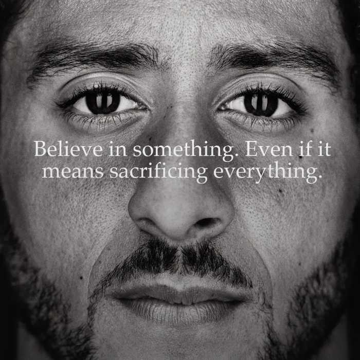 branded content ideas example with Kaepernick and Nike