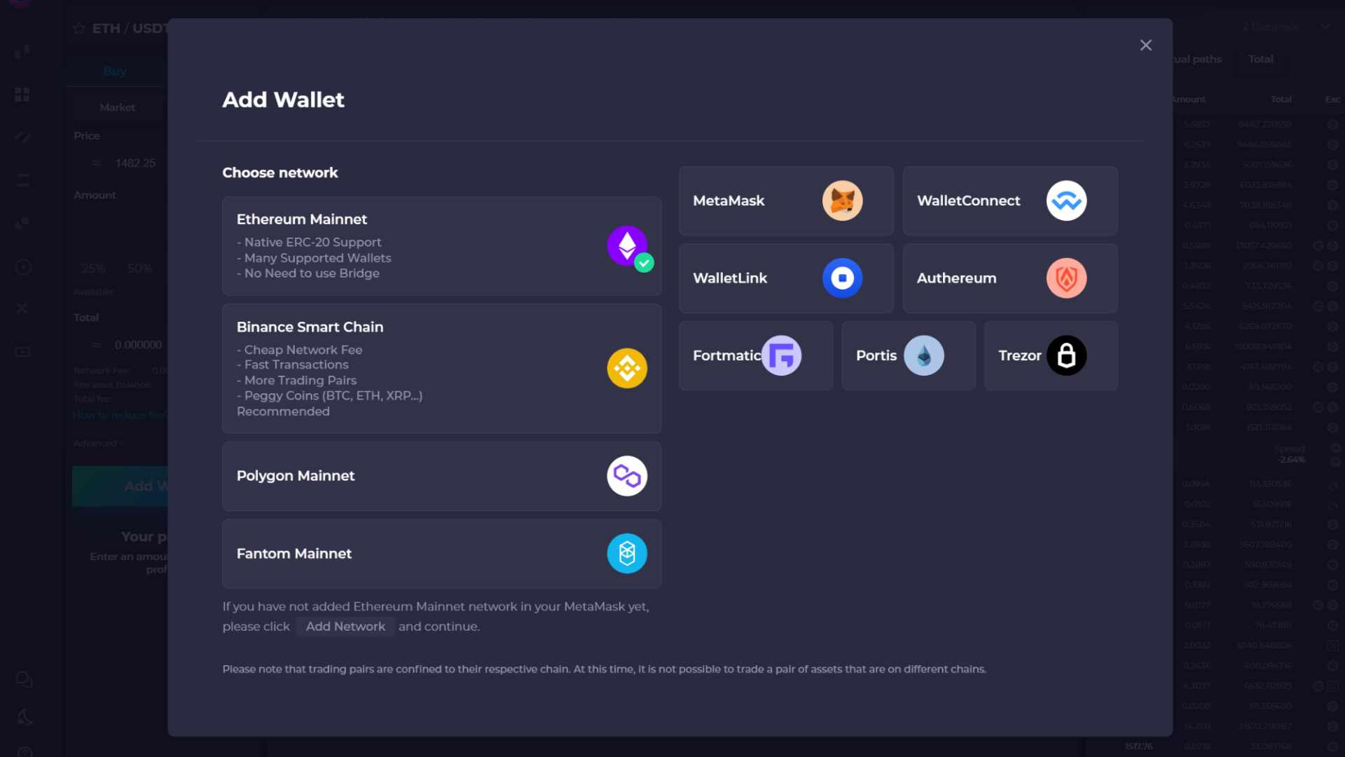Traders own their assets by connecting their own wallet on Orion. No account needed.