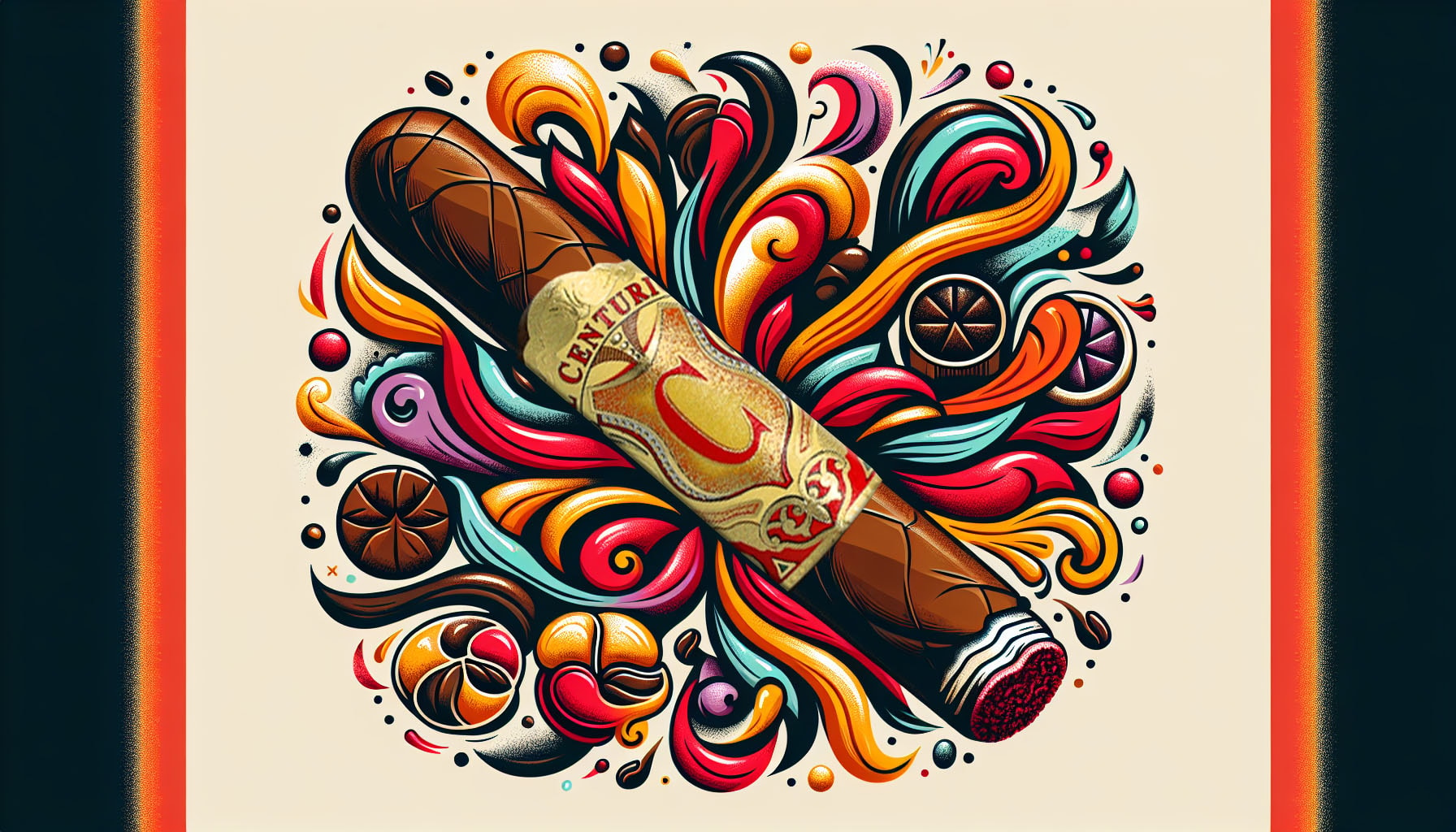 An artistic drawing of the flavors associated with My Father El Centurion Toro.