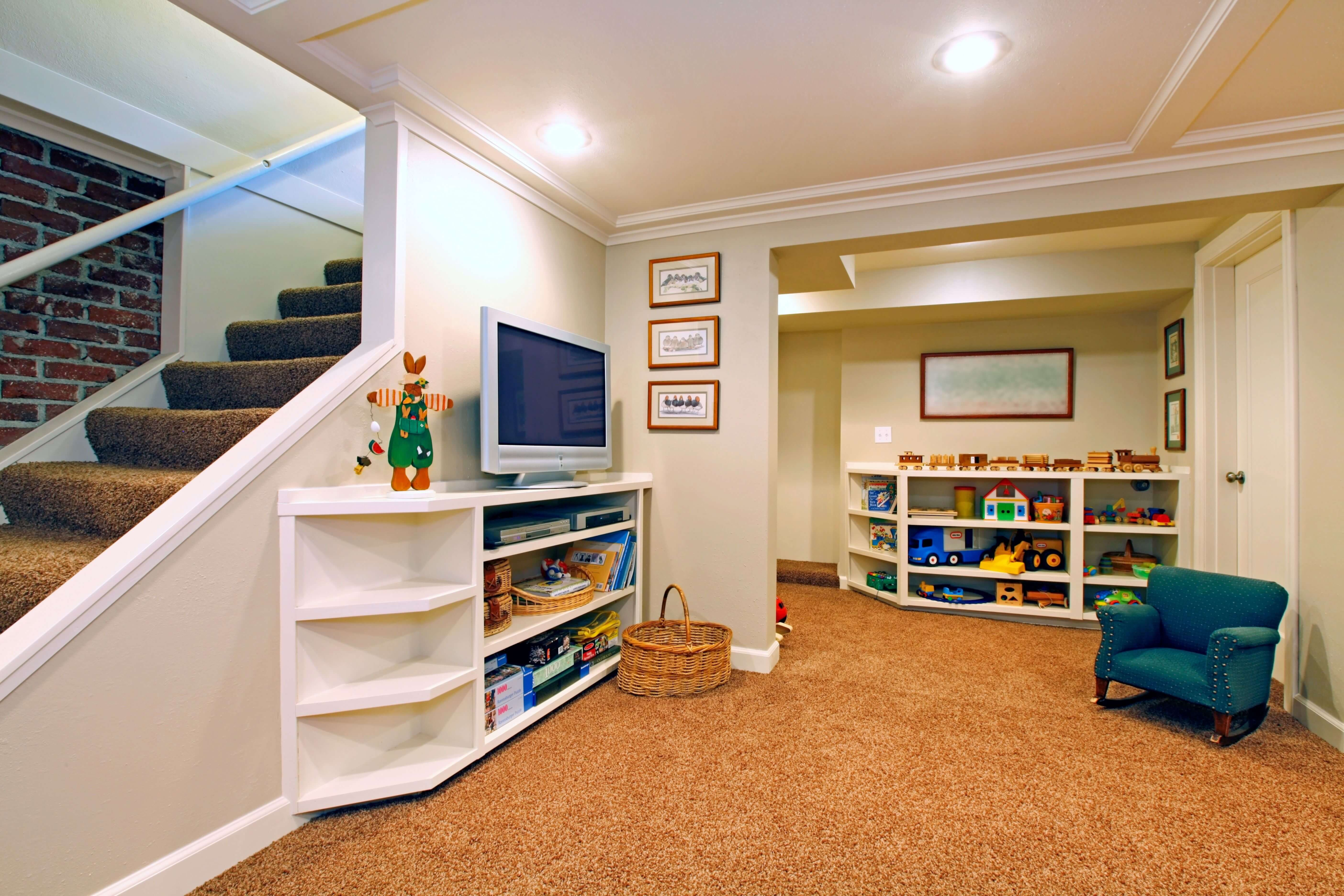 Waterproofed Safe Basement Room