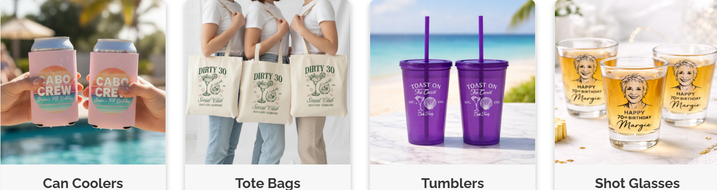 Custom Birthday Party Favors & Personalized Giveaways