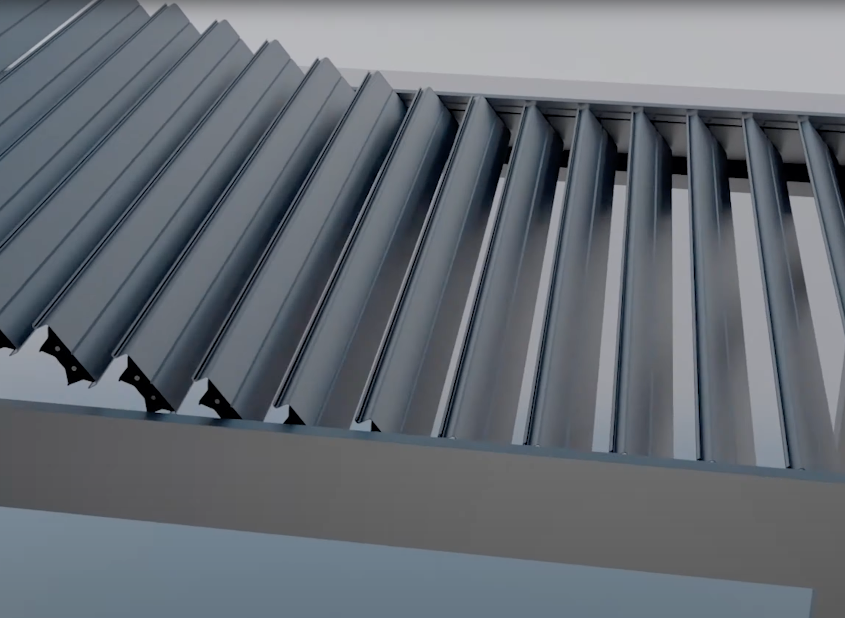 louvers in pergola