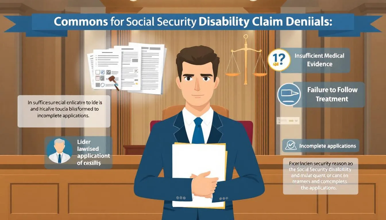 An attorney is passionately advocating for their clients' rights in a legal setting, highlighting the common reasons for social security disability claim denials. The scene emphasizes the importance of medical evidence and a strong understanding of the social security disability process to assist disabled individuals in securing their benefits.