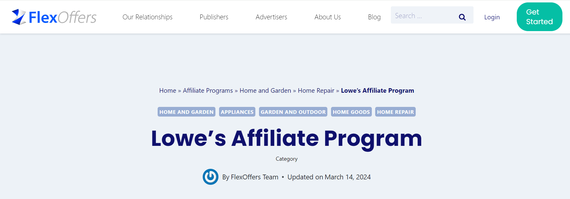 Lowes affiliate program
