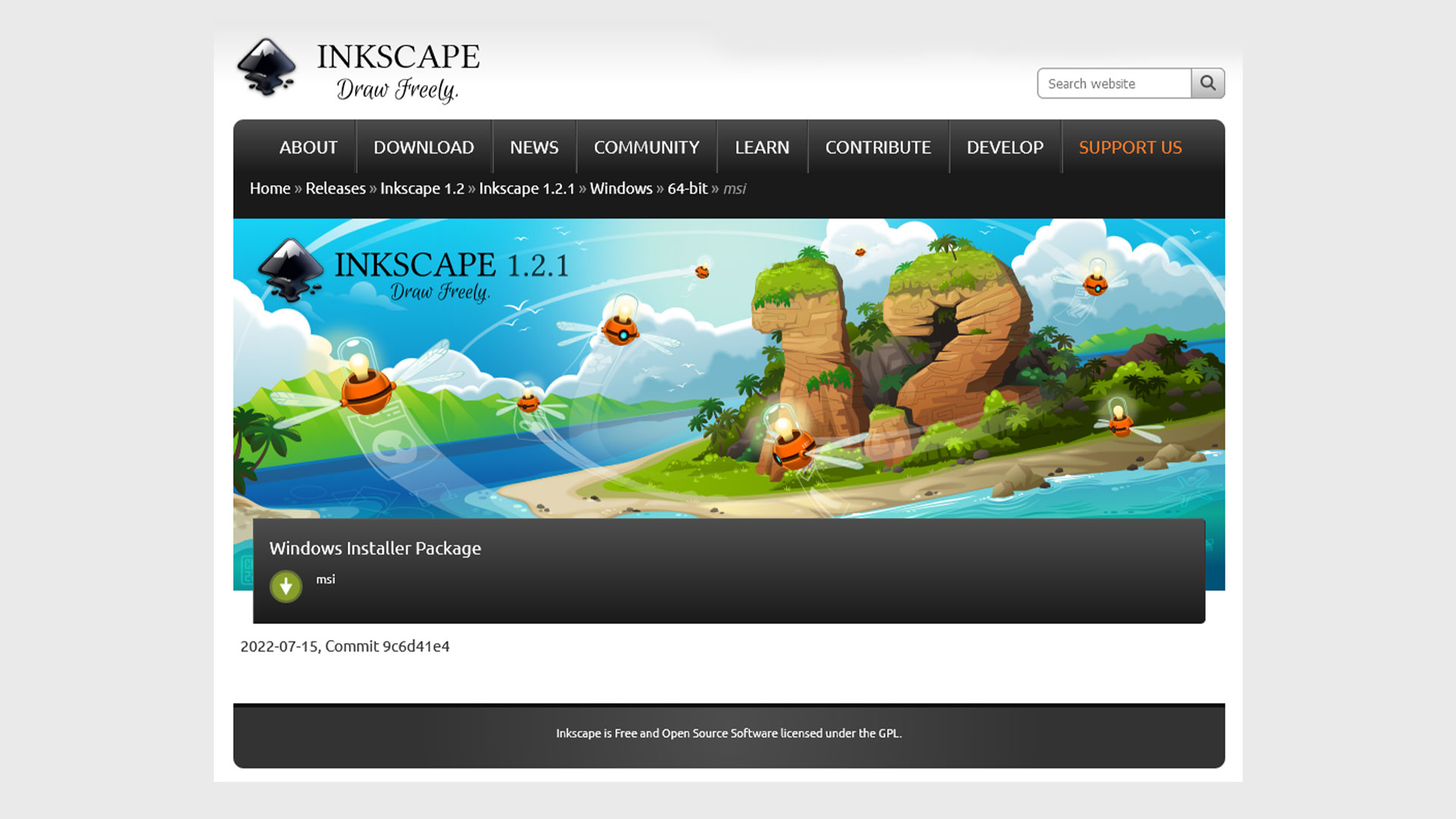 Inkscape website