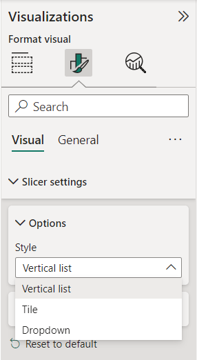 Customize Style in Power BI Slicer