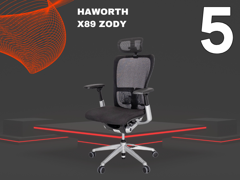 Fotel biurowy ergonomiczny - ranking Brastech 9 Haworth Comforto x89 Zody ranking
