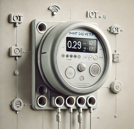 An illustration highlighting the benefits of installing smart gas meters.