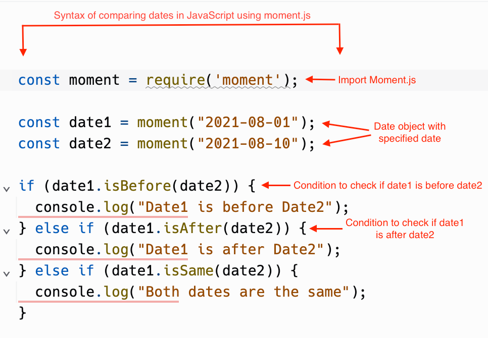 Using moment.js