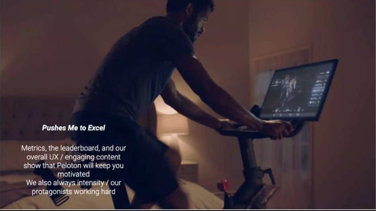 The Peloton pitch deck includes stunning graphics.