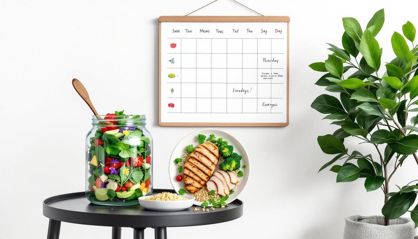 An organized meal plan for a Tirzepatide diet.