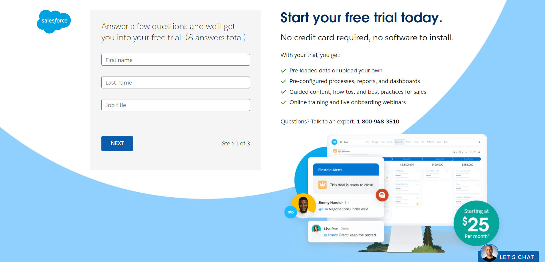 Salesforce free trial